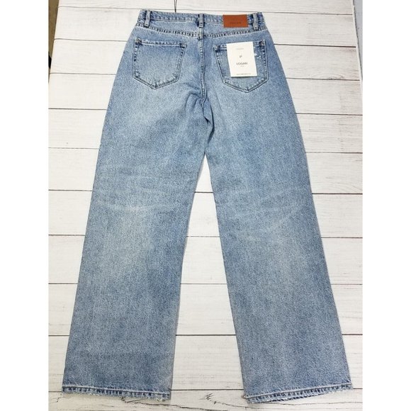 HIDDEN Los Angeles Distressed Logan Pleat Dad Jeans Womens Size 27 - Picture 3 of 5